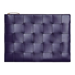 Женский кожаный клатч виноградного цвета Bottega Veneta 652931-vcqc-15023