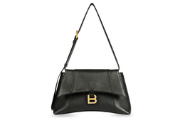 Кожаная наплечная сумка Downtown, Маленькая кроссбоди унисекс черный Balenciaga 671353-29s1m-1000
