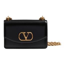 Valentino Сумка через плечо GARAVANI из блестящей телячьей кожи, маленькая, женская, черного цвета 6w2b0r17gcb0no