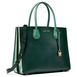 Сумка через плечо из кожи Mercer, большая женская, цвет Jasper Michael Kors 30h8gm9t3t-green