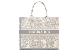 Сумка-шоппер BookTote с вышивкой, сумка-шоппер, женская серая сумка-туба Christian Dior m1286ztdt-m932
