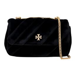 Tory Burch Сумка Kira Velvet Crossbody, мини-сумка через плечо, черная, женская 161914-001