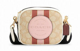 Coach Сумка Dempsey Sheepskin Small Square Bag Bag для фотоаппарата, женская сумка через плечо, цвет хаки 7057-imsq9