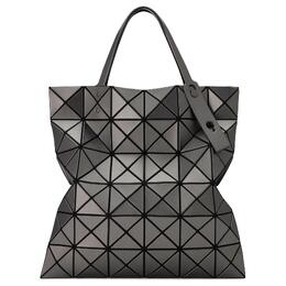 Issey Miyake Сумка-шоппер из поливинилхлоридной смолы, сумка для покупок, сумка через плечо, женская сумка, темно-серый цвет bb43-ag623-94