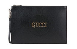 Gucci Клатч унисекс из коровьей кожи, черный 644115-dj20n-1000