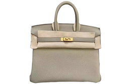 Hermes Женская сумка Birkin из коровьей кожи, цвет шалфейно-зеленый h041344ccq1