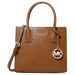 Michael Kors Сумка-дорожная из коровьей кожи Mercer, женская, теплого коричневого цвета, через плечо 35s1gm9m2l-230