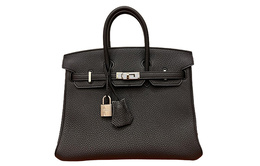 Hermes Сумка Birkin Togo из телячьей кожи Birkin 25 женская Noir Black h041344ck89
