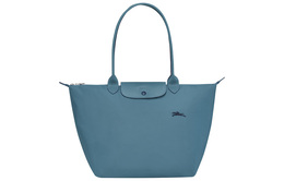 Longchamp Сумка-шоппер Le Pliage Club Canvas Tote Bag, сумка для покупок, холщовая сумка, женская сумка через плечо, синяя l1899619p58
