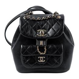 Chanel Рюкзак Trumpets из коровьей кожи, женский, черный as2908-b07122-94305