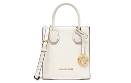 Michael Kors Сумка-тоут Mercer из искусственной кожи, сумка-тоут, сумка через плечо, мини-сумка через плечо, женская, кремово-белая 35s1gm9t0l-289