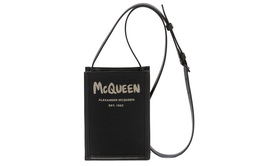 Alexander McQueen Сумки через плечо из полиэстера унисекс, черные 668592-1aaez-1073