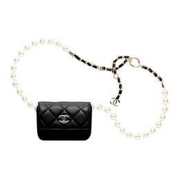 Chanel Женская поясная сумка из овчины, черная ap2654-b07531-黑色