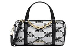 Michael Kors Сумка-бостон из искусственной кожи, сумка через плечо, среднего размера, женская, черно-серая 35s3g3zm6j-001