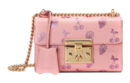 Gucci Сумка-коробка с замком, кожаная, наплечная сумка, женская, розовая 409487-1t5zv-5376粉色