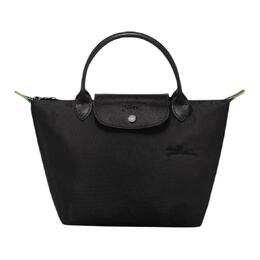 Longchamp Сумка-труба женская, черная, из переработанного холста Le Pliage Green Dumpling Bag, черная 1621919001