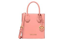 Michael Kors Сумка-дорожная из кожи Mercer, сумка-мессенджер, сумка через плечо, сумка-трансформер Trumpets, женская, нежно-розовая 35s1gm9t0l-sherbert