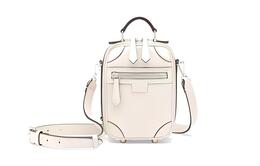 Fendi Сумка из телячьей кожи, сумка через плечо, мини-сумка для мужчин, белая 7va542-ag0r-f0kmh