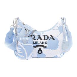 Prada Сумка 3 в 1 Re Edition Fabric, сумка через плечо, женская, синяя/белая 1bh204_2fj8_f0d9k_v_v1l
