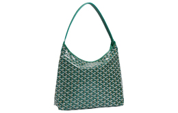Goyard Сумка-хобо Bohème из холста и кожи, комбинированная, на одно плечо, женская, зеленая bohemepmlty09cl09p