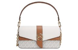 Michael Kors Портативная сумка Greenwich Crossbody, женская, цвет ванильный, белый, коричневый, многоцветный 30h1ggrl8v-vanilla-acrn