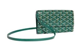 Goyard Сумка через плечо из ткани Varenne с кожей, женская, зеленая varen3mmlty09cl09p
