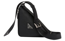 Prada Мужская поясная сумка из сафьяновой кожи, черная 2vl039_2fad_f0002_v_ooo