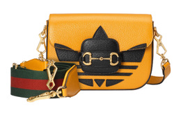 Gucci Сумка через плечо Horsebit 1955, кожаная, женская, мини, желтая 658574-u3zdg-7775