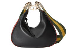 Gucci Сумка через плечо из кожи Attache, женская, черная 699409-uxwbg-1037