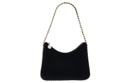 Stella McCartney Женская мини-сумка через плечо Falabella Velvet, черная 7b0001wp0055wp1000