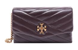 Tory Burch Сумка-кошелек Kira из кожи через плечо, женская, красно-коричневая 90343-616