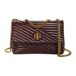 Сумка Kira через плечо из кожи, средний размер, женская, цвет инжирный Tory Burch 84198-200