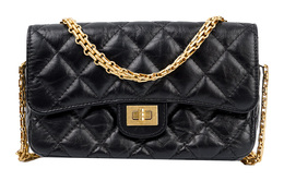 Chanel Сумка для мобильного телефона из телячьей кожи 2,55WOC, через плечо, женская, черная ap2215-y04634-c3906黑色