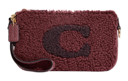 Coach Сумка-клатч Nolita из овчины и кожи на одно плечо, небольшого размера, женская, вишнево-красная ce691-imbcy