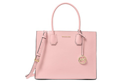Michael Kors Сумка для нот из кожи Mercer, туба для женщин, цвет фуксия, на одно плечо 35t2gm9s3l-grapefruit