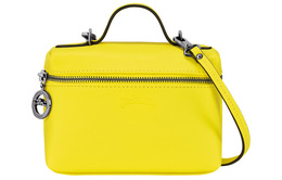 Longchamp Сумка из коровьей кожи, сумка через плечо, мини-сумка женская лимонно-желтого цвета 10187987174