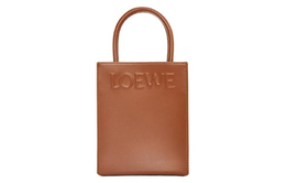 Loewe Сумка-шоппер из гладкой телячьей кожи, сумка-тоут, женская, коричневого цвета a933s30x01-2530