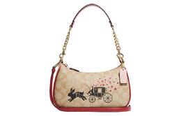 Coach Сумка Teri Cow из коровьей кожи, женская, цвет хаки cf403-imot4