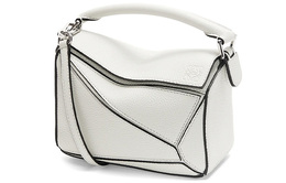 Loewe Сумка-кошелек Puzzle из мягкой коровьей кожи, через плечо, мини-сумка, белая, женская a510u95x37-9567