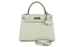 Hermes Сумка Kelly Epsom Leather Kelly, сумка через плечо, обычная женская сумка 0S Vert Fizz Bubble Green h038416ck0s