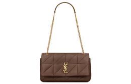 Кожаная портативная сумка через плечо, женская коричневая Saint Laurent 515821-cop67-2851