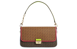 Michael Kors Сумка через плечо Bradshaw, маленькая, женская, коричневого цвета 30s2g2bl5o-lugg-multi