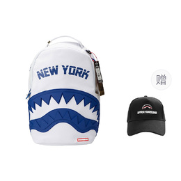 Sprayground Рюкзак из ПВХ большого размера унисекс, натуральный белый w1015701-新 | raw white (includes baseball cap)