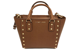 Michael Kors Женская сумка-мессенджер через плечо Sandrine Leather Commute, коричневого цвета 35h7gd1c1l-luggage