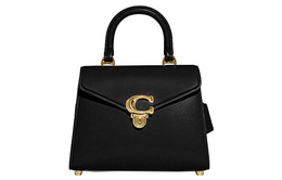 Coach Сумка из коровьей кожи, сумка через плечо, сумка среднего размера, женская, черная ch723-b4bk