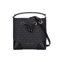 Michael Kors Сумка-ведро Mercer Canvas из полиуретана, сумка через плечо, маленькая, женская, черного цвета 35f2gm9m1b-black