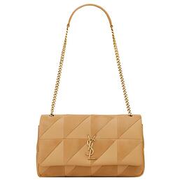 Сумка-мессенджер Jamie Sheepskin Portable Crossbody женская, темно-песочного цвета Saint Laurent 515821-copp7-7019