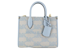 Michael Kors Сумка-шоппер Mirella Cotton Tote Bag, сумка для покупок, дамская сумочка, сумка через плечо, сумка через плечо, женская, синяя, Trumpets 35s3g7zc5j-blue