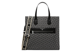 Michael Kors Сумка-шоппер из ткани, сумка-шоппер, дамская сумочка, сумка через плечо, женская, черно-белая 30f2s4kt3j-064