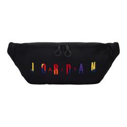 Полиэстеровый поясной рюкзак кроссбоди унисекс черный Jordan jd2143028gs-001-03132